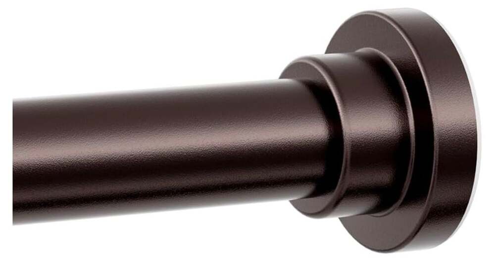 Mcrbeay Shower Curtain Rod Bronze Heavy Duty Tension Rod 28-74in